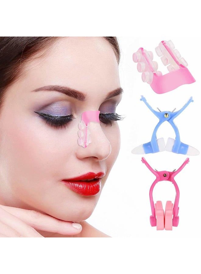 Sonew 3Pcs Nose Shaper Clip Nose Up Lifting Painless Nose Up Lifting Shaping Clip Nose Bridge Straightener Corrector, Soft Safety Silicone Nose Lifter Beauty Clip Tools for Women Men - Image 1